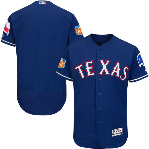 2017 MLB Texas Rangers Blank Blue Jerseys->->MLB Jersey